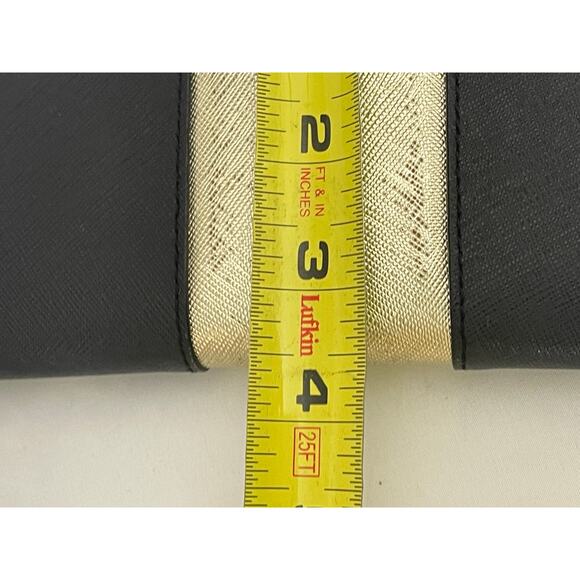 Kate Spade Black & Gold Skinny Slim Leather Women's Designer Wallet - Picture 11 of 11